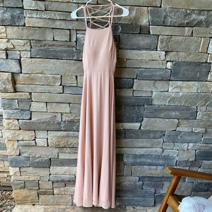 Lulus pink maxi dress